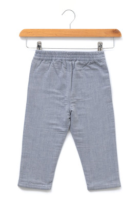 Pantalon taille elastiquée bleu bébé