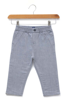 Pantalon taille elastiquée bleu bébé