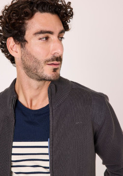 Gilet gris anthracite Homme