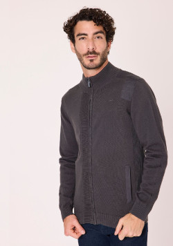 Gilet gris anthracite Homme
