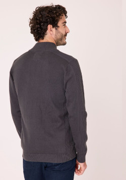 Gilet gris anthracite Homme