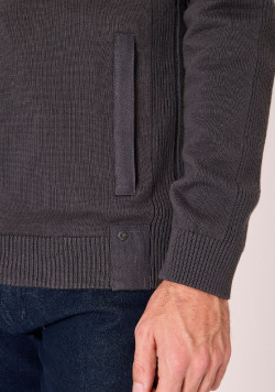 Gilet gris anthracite Homme