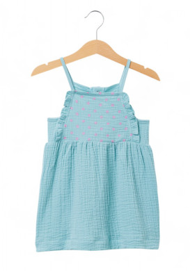Ensemble robe et tee-shirt 100% coton bébé fille Ensemble robe et tee-shirt 100% coton bébé fille