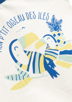 Ensemble tee-shirt et short 100% coton bébé garçon