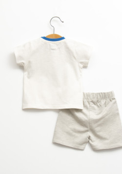 Ensemble tee-shirt et short 100% coton bébé garçon