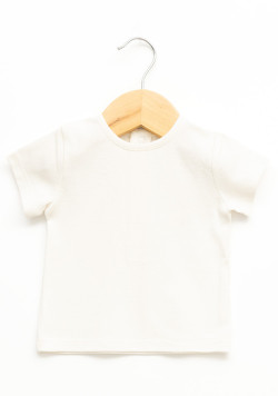 Ensemble t-shirt et salopette 100% coton rayé vert bébé garçon