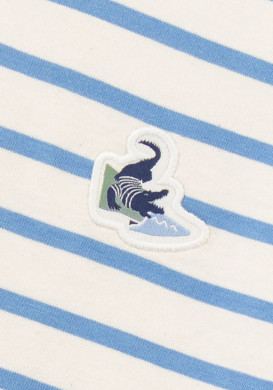 Marinière manches courtes 100% coton rayé bleu garçon Marinière manches courtes 100% coton rayé bleu garçon