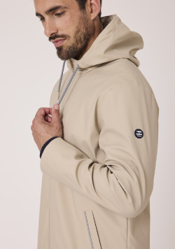 Ciré Homme à capuche beige