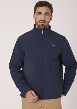 Veste zippée bleu marine homme