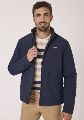Veste zippée bleu marine homme Veste zippée bleu marine homme