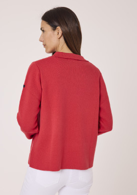 Gilet boutonné rouge femme Gilet boutonné rouge femme