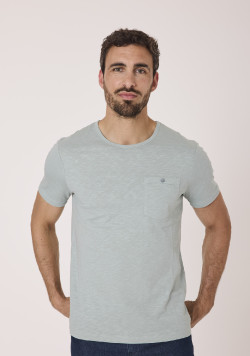 Tee-shirt vert homme 100% coton