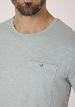 Tee-shirt vert homme 100% coton