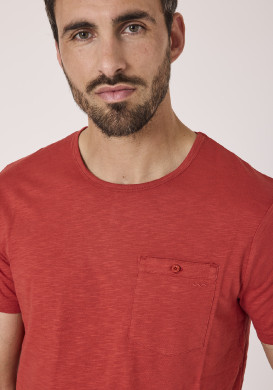 Tee-shirt rouge homme 100% coton Tee-shirt rouge homme 100% coton