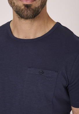 Tee-shirt bleu homme 100% coton Tee-shirt bleu homme 100% coton