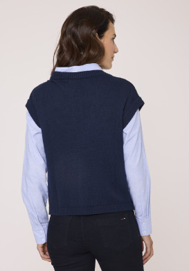 Gilet sans manches bleu marine femme Gilet sans manches bleu marine femme