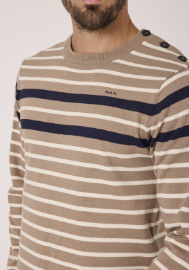 Pull maille rayée homme Pull maille rayée homme