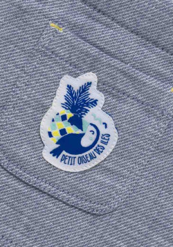 Ensemble salopette bleue et tee-shirt manches courtes bébé garçon