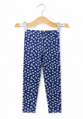 Legging long imprimé bleu marine fille Legging long imprimé bleu marine fille