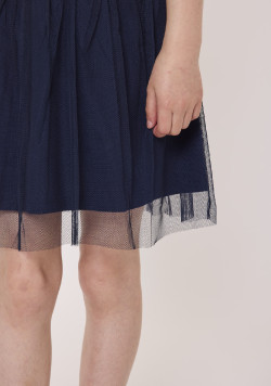 Robe fille effet 2-en-1 manche courtes