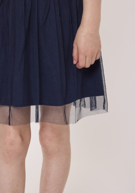 Robe fille effet 2-en-1 manche courtes