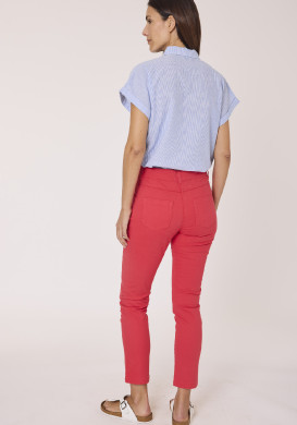 Pantalon 7/8ème rouge femme Pantalon 7/8ème rouge femme