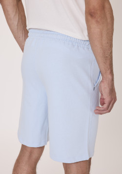 Short molleton homme bleu clair