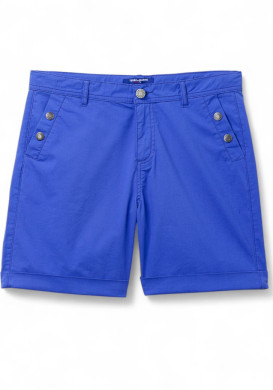 Short en coton Femme bleu