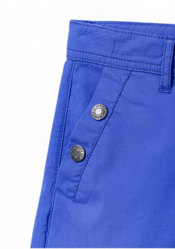 Short en coton Femme bleu