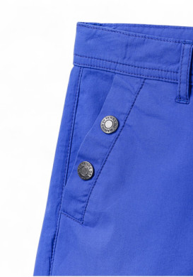Short en coton Femme bleu