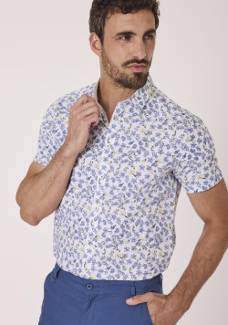 Chemise manches courtes Homme imprimée