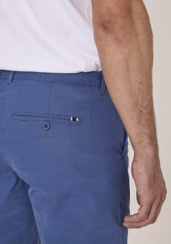 Pantalon chino bleu homme