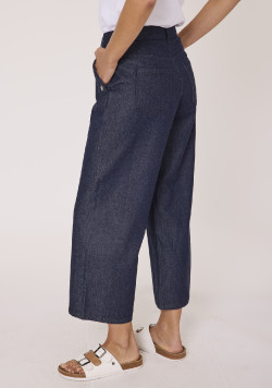 Jean large 7/8ème femme 100% coton