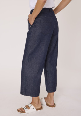 Jean large 7/8ème femme 100% coton
