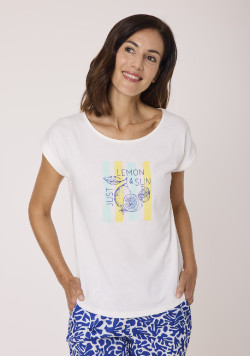 Tee Shirt manches courtes Femme blanc