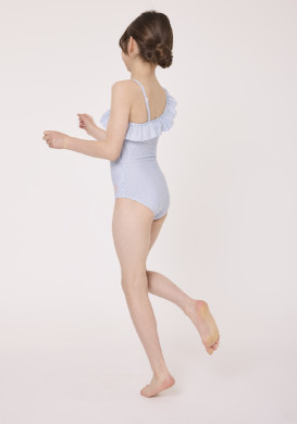 Maillot de bain Fille blanc et bleu Maillot de bain Fille blanc et bleu