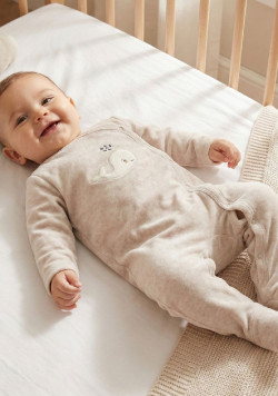 Ensemble pyjama, body et bavoir bébé