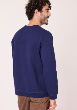 Sweat col rond homme bleu marine