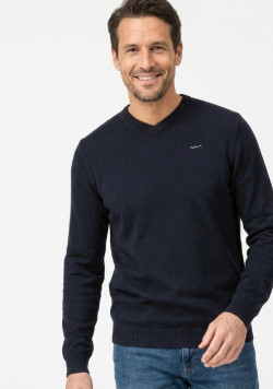 Pull bleu marine Homme