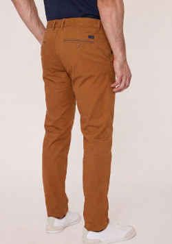 Pantalon chino marron homme