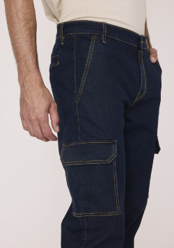 Jean cargo homme 100% coton