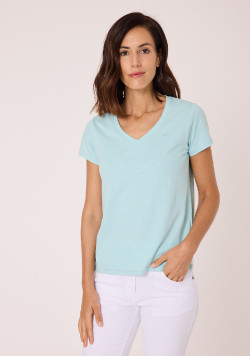 Tee Shirt 100% coton Femme Bleu clair
