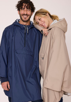 Cape de pluie imperméable bleu marine