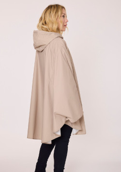 Cape de pluie imperméable beige