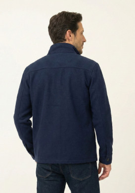 Veste bleu marine Homme en maille feutrée Veste bleu marine Homme en maille feutrée