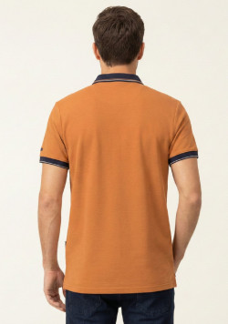 Polo manches courtes rouille Homme