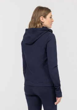 Veste à capuche bleu marine Femme