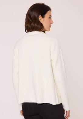Gilet boutonné blanc cassé Femme Gilet boutonné blanc cassé Femme