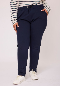 Pantalon milano bleu marine Femme