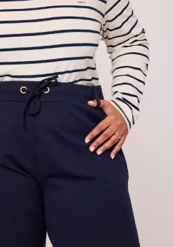 Pantalon milano bleu marine Femme